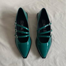 Cargar imagen en el visor de la galería, Ballerinas en punta con tres correas