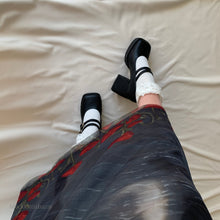 Cargar imagen en el visor de la galería, Zapatos con doble correa negro mate *últimos pares*