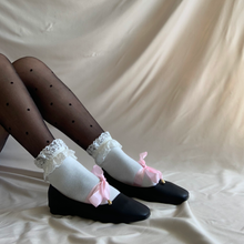 Cargar imagen en el visor de la galería, Ballerinas con listón rosa