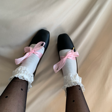 Cargar imagen en el visor de la galería, Ballerinas con listón rosa