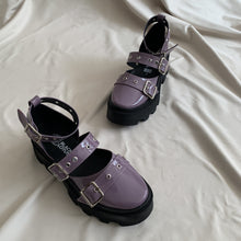 Cargar imagen en el visor de la galería, Zapatos de tres hebilla tonos lilas *edición especial*