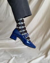 Cargar imagen en el visor de la galería, Mary janes azul charol