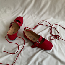 Cargar imagen en el visor de la galería, Ballerinas con cintas y correas