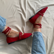 Cargar imagen en el visor de la galería, Ballerinas con cintas y correas
