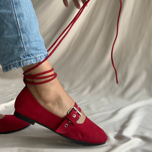 Cargar imagen en el visor de la galería, Ballerinas con cintas y correas