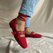 Cargar imagen en el visor de la galería, Ballerinas con cintas y correas