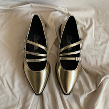 Cargar imagen en el visor de la galería, Ballerinas en punta con tres correas