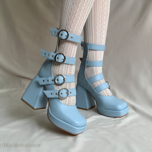Cargar imagen en el visor de la galería, Zapatos gladiador baby blue *edición limitada*