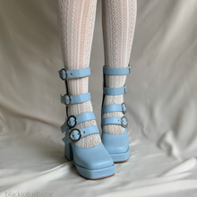 Cargar imagen en el visor de la galería, Zapatos gladiador baby blue *edición limitada*