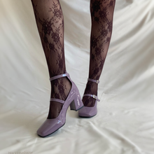 Cargar imagen en el visor de la galería, Mary janes violeta de tacón bajo *Edición limitada*
