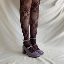 Cargar imagen en el visor de la galería, Mary janes violeta de tacón bajo *Edición limitada*