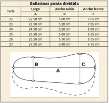 Cargar imagen en el visor de la galería, Ballerinas punta dividida con estoperoles *Edición Summer*