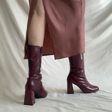 Cargar imagen en el visor de la galería, Bota bicolor tinto
