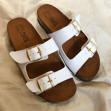 Cargar imagen en el visor de la galería, Sandalias de corcho doble hebilla