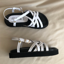 Cargar imagen en el visor de la galería, Sandalias de tiritas intercaladas