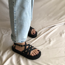 Cargar imagen en el visor de la galería, Sandalias de tiritas intercaladas