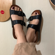 Cargar imagen en el visor de la galería, Sandalias de corcho doble hebilla