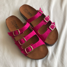 Cargar imagen en el visor de la galería, Sandalias de corcho tres hebillas