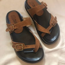 Cargar imagen en el visor de la galería, Sandalias doble hebilla cruzadas