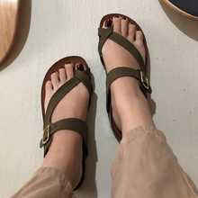 Cargar imagen en el visor de la galería, Sandalias de corcho orcapoyo cruzadas