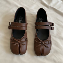 Cargar imagen en el visor de la galería, Ballerinas punta dividida con doble correa

