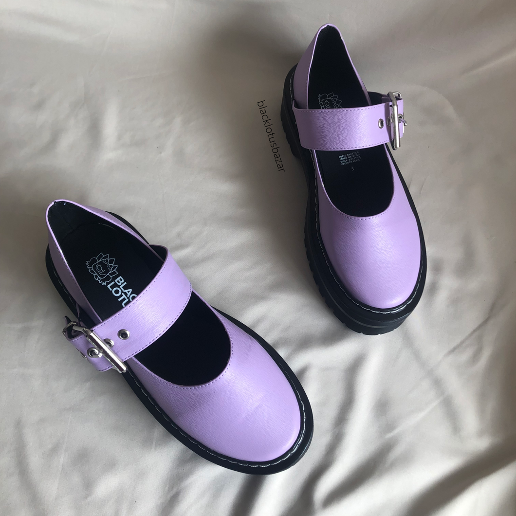 Zapatos Mary Jane lila