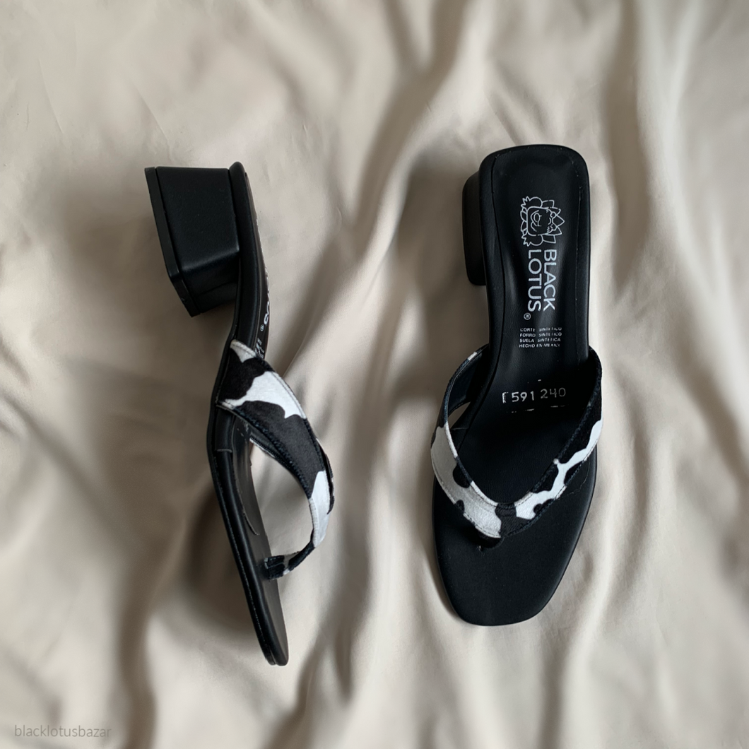Sandalias vaquita de orcapoyo y tacón *edición limitada*