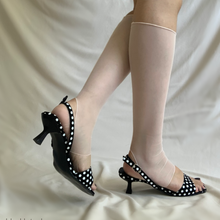 Cargar imagen en el visor de la galería, Sandalias kitten polka con correa
