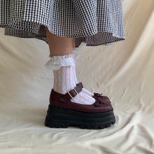 Cargar imagen en el visor de la galería, Mary janes maxi con moño tonos lila *edición especial*
