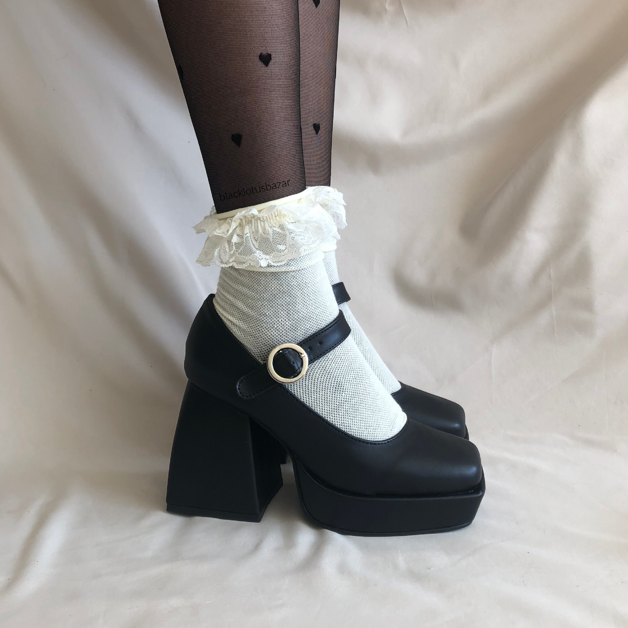 Zapatos negros discount tacon